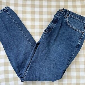 Wrangler Indigo Denim Work Jeans Regular Fit 100% Cotton Outdoors Men’s 36 by 32